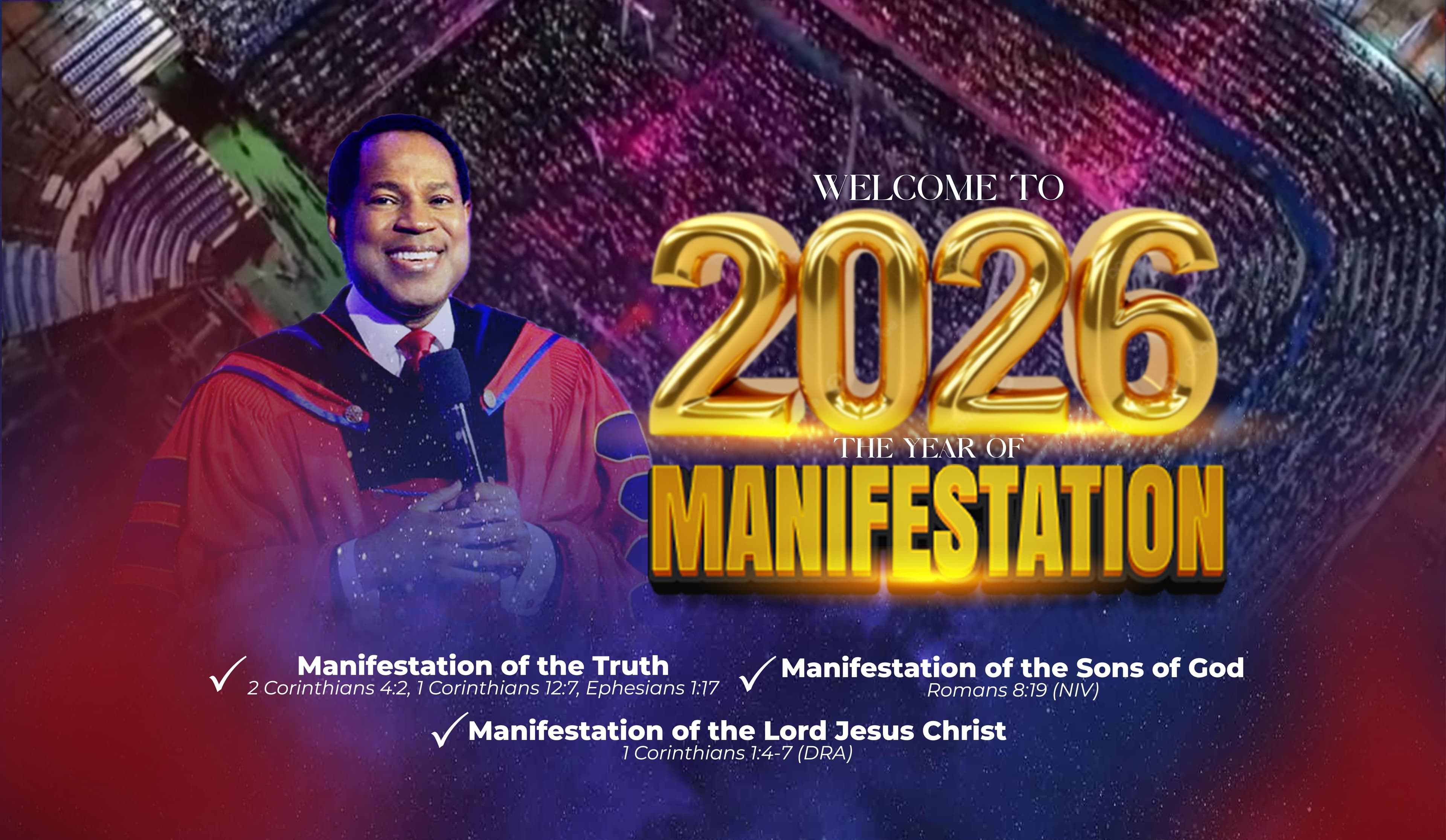 Overflowing Church Year of Manifestation banner
